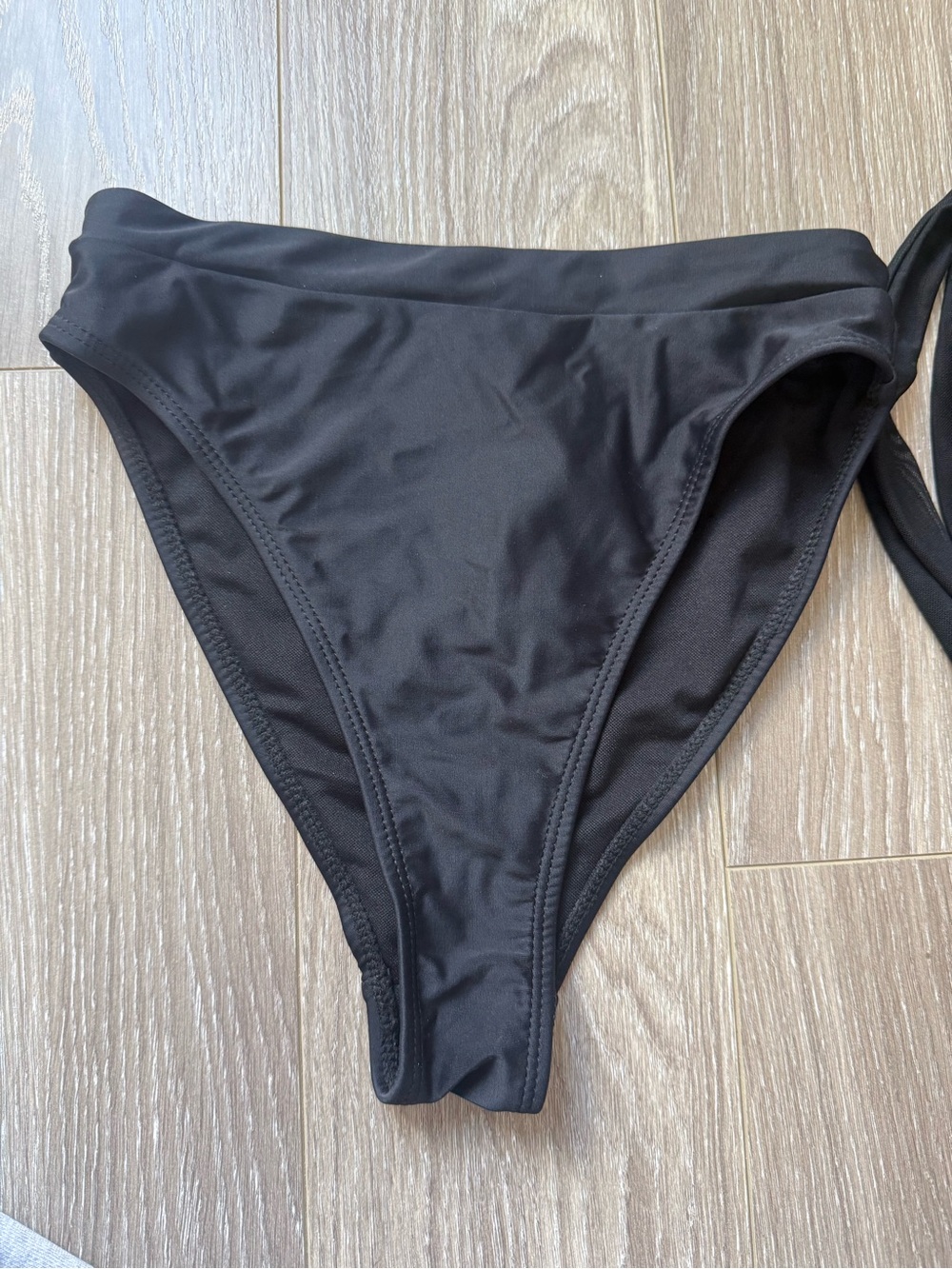 Missguided Black high Waisted Bikini Bottom